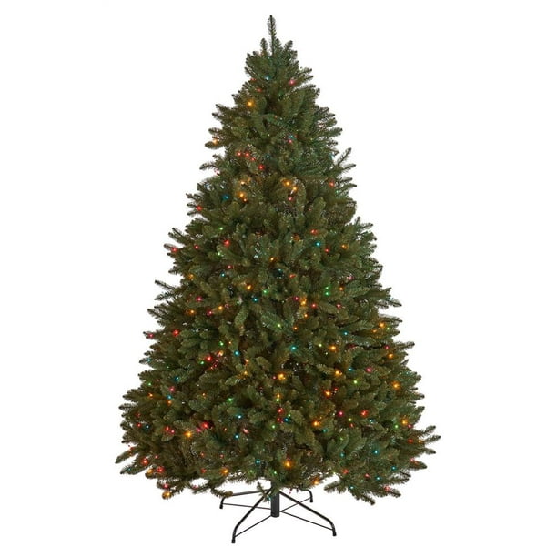 9 ft. Norway Spruce PreLit Artificial Christmas Tree in Green