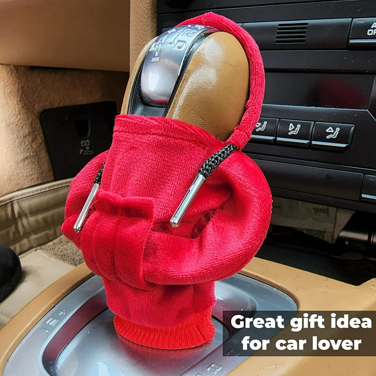  SSIPORY Car Shift Knob Hoodie, Funny Gear Shift Knob Shirt  Sweater, Mini Hoodie for Car Shifter, Automotive Interior Novelty  Accessories Decorations, Universal Fit Knob Cover Gift (Red,1pcs) :  Automotive