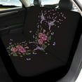 thumbnail image 4 of Xoenoiee Rose Flowers Hummingbird Print Car Seat Covers Full Set for Women Men Auto Seats Protector Soft Seat Cover Front & Split Rear Bench Seats Cover for Cars Sedan SUV, Universal Fit, 4 of 7