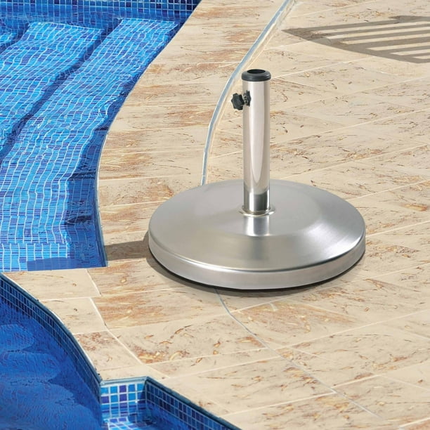 Sunjoy 55 Lb Stainless Steel Patio Umbrella Base Walmart Com Walmart Com