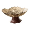 thumbnail image 2 of jifeng Pedestal Fruit Bowl Decorative Serving Tray for Kitchen Counter Home Wedding Gold, 2 of 9