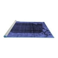 thumbnail image 2 of Ahgly Company Machine Washable Indoor Rectangle Abstract Blue Modern Area Rugs, 6' x 9', 2 of 4