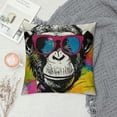 thumbnail image 2 of FUMJ Funny Throw Pillow Cover, Modern Fashion Gorilla Animal Quote Decorative Pillow Case Home Decor Square Pillowcase, 2 of 5
