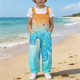 thumbnail image 2 of XINXIAOO Girl's Rompers Sleeveless Jumpsuits Cute Romper Long Pants with Pockets 13-14 Years Girls Clothes, 2 of 7
