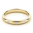 thumbnail image 2 of SZUL Women's 1/10 Carat TW Bezel Se Diamond Wedding Band in 14K Yellow Gold, 2 of 4