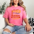 thumbnail image 2 of Unique and Funny Inspirational Letting Your Light Shine Quote, Crunchberry Comfort Colors T-Shirt, XL, 2 of 3