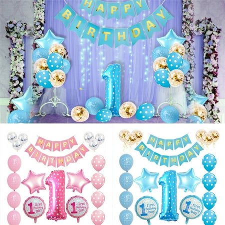 Baby Girl Boy First Birthday Decorations 1st Birthday Girl