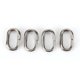 thumbnail image 4 of Anillos divididos de pesca, 100 piezas kit de anillos divididos de acero inoxidable anillos partidos ovalados de gran resistencia conector de aparej de pesa de carpa a presión, 4 of 8