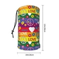 thumbnail image 2 of Neck Gaiter Face Cover Scarf, Rainbow peace sign cute Soft Face Sun Mask Cover Scarf Headband Cooling Sweat Absorbing Bandanas Hiking Cycling Running, 2 of 7