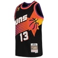 thumbnail image 2 of Youth Mitchell & Ness Steve Nash Black Phoenix Suns 1996-97 Hardwood Classics Swingman Throwback Jersey, 2 of 3