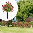 thumbnail image 6 of Dualoai Artificial Flower Garden Stake 24" Fairy Garden Accessories Artificial Plant for rose red, 6 of 9