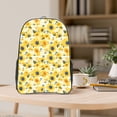 thumbnail image 5 of Sikiie Blue Floral Sunflower Clear Backpack, Transparent Bookbag for School for Women Men, Capacity Clear Bag for College, Travel, 5 of 7
