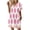 White, variant on Women's Floral Print V-Neck Short Sleeve Casual Dress with Pocket, Pullover Summer Dress, Lightweight Comfort Fit, Fashionable Women's Clothing,White,2XL