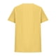 thumbnail image 4 of Fiudx Liquidación de Ofertas Flash Camiseta de Verano con Cuello Redondo y Manga Corta para Mujer, Informal, con Botones Impresos, 4 of 5