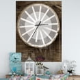 thumbnail image 2 of DesignArt Sepia Country Wagon Wheel Clock Large Wall Clock, 2 of 2