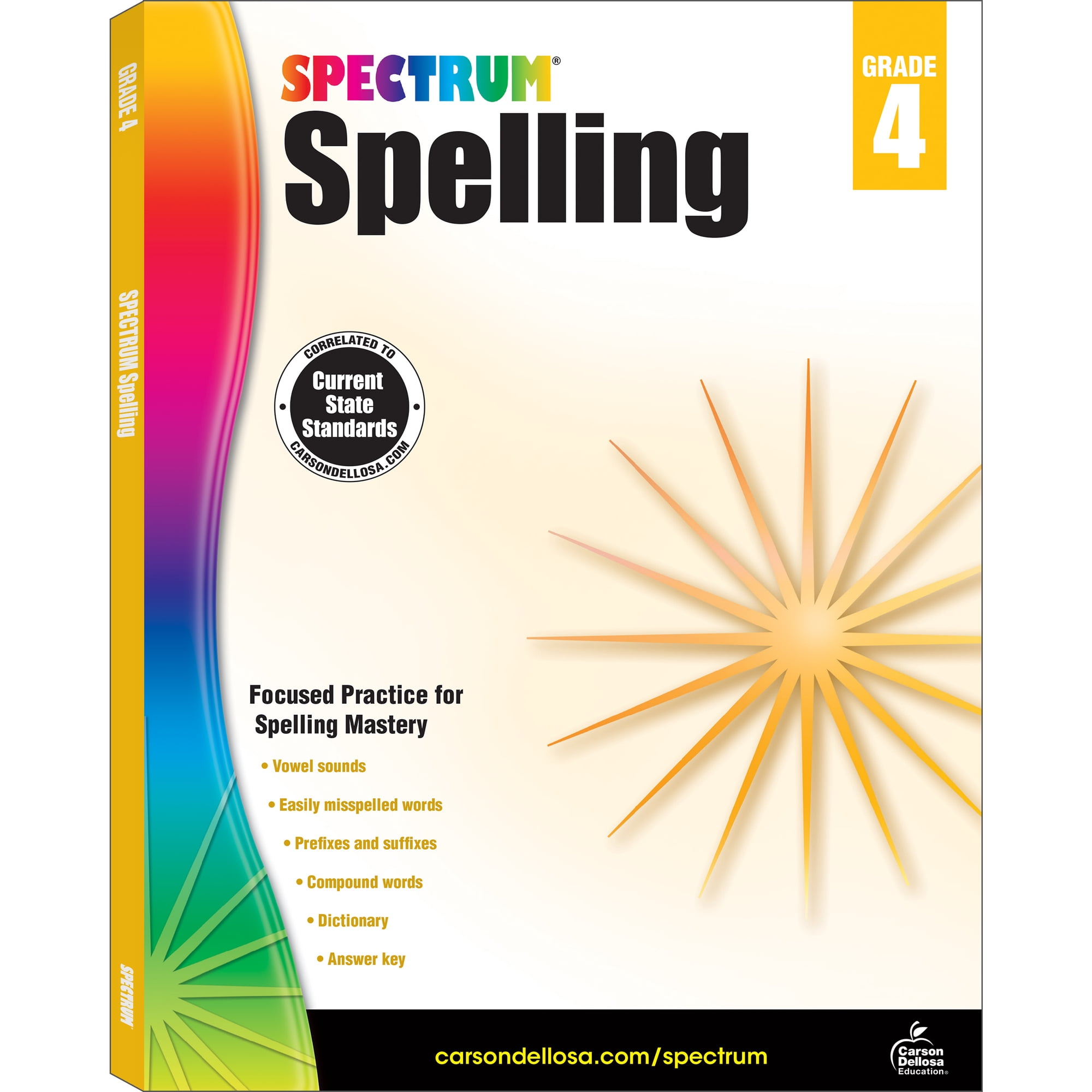 Spectrum Spelling Workbook (208 pages) Grade 4