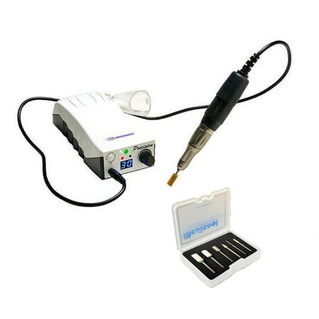 Medicool Pro Power 30K Precision Light Weight Electric Nail File with Digital Display for Manicure and Pedicure with Bit Kit 1 Bundle