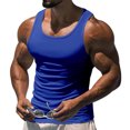 thumbnail image 2 of XFeng Men Ribbed Slim Fit Tank Top Athletic Sleeveless Muscle Vest, 2 of 4
