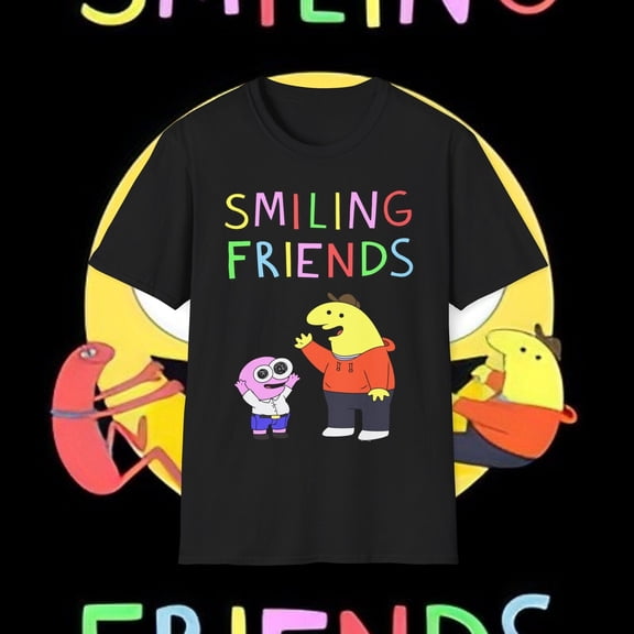 Smiling Friends Charlie Pim Allan Glep Unisex Softstyle T-Shirt