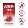 thumbnail image 2 of Total Tea Herbal Energy Tea | 100% Natural | Better Focus and Energy | 25 sealed teabags, 2 of 5