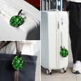 thumbnail image 6 of Saint Patrick's Day 2pcs PU Leather Round Bag Tags with Privacy Cover and Name ID Tag - Suitcase Tags for Travel Luggage, Handbags, Backpacks, School Bags, 6 of 6