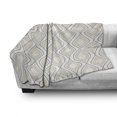 thumbnail image 3 of Ivory Soft Flannel Fleece Throw Blanket, Abstract Nostalgic Wavy Curved Pattern in 2 Toned Stripes Geometric Image, Cozy Plush for Indoor and Outdoor Use, 50" x 60", Beige Tan, by Ambesonne, 3 of 6