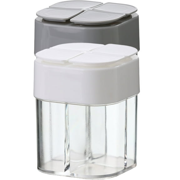 RUNROTOO Portable Spice Container Shaker Assorted Color 2Pcs