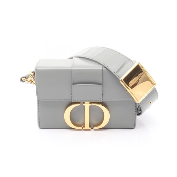 Pre-Owned Christian Dior Dior 30 MONTAIGNE Box Shoulder Bag, Leather, Women's, Blue,... (Good)