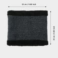 thumbnail image 4 of 2PCS Hat Neutral Women Men Autumn And Winter Solid Color Wool Thickened Warm Ear Protection Cold Knitted Scarf Two Piece Set, 4 of 5