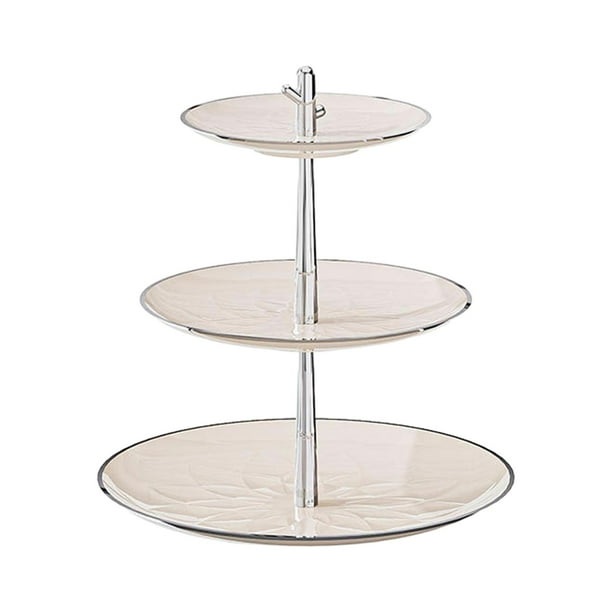 Soporte Para Magdalenas Sunnimix plato Multiusos 3 Niveles Amarillo Cremoso
