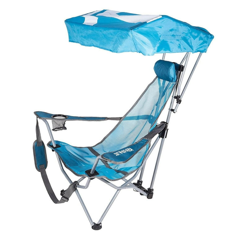 Kelsyus Backpack Beach Camping Folding Lawn Chair with Canopy