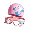 thumbnail image 4 of Gafas de natación para niños, juego de gorros, y ligeras, para jóvenes, visión amplia, profesionales, cómodas, a prueba de fugas., 4 of 9