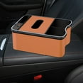 thumbnail image 4 of Oliegs Heated Blanket Multifunctional Car Storage With Colorful Atmosphere Light Charging Interior Supplies Tissue Storage Chocolate, 4 of 4