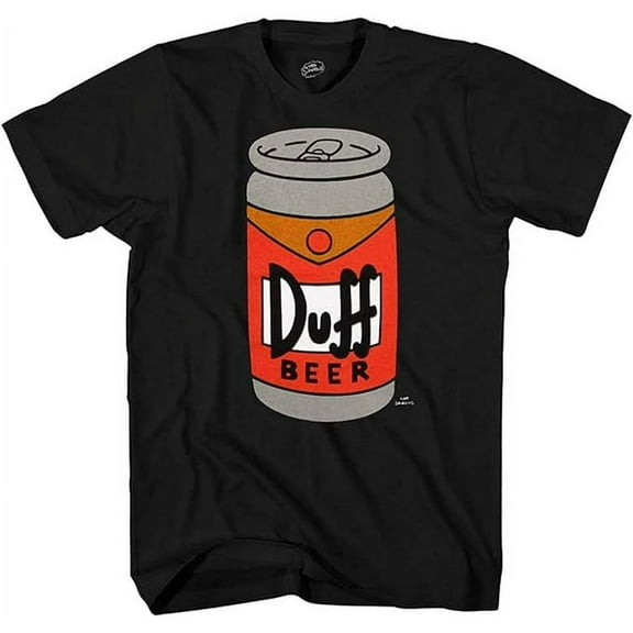 100% cotton tshirts men tee Mens Simpsons Duff Beer T-Shirt - Iconic Brew of Moe’s Tavern -The Simpsons Graphic T-Shirt