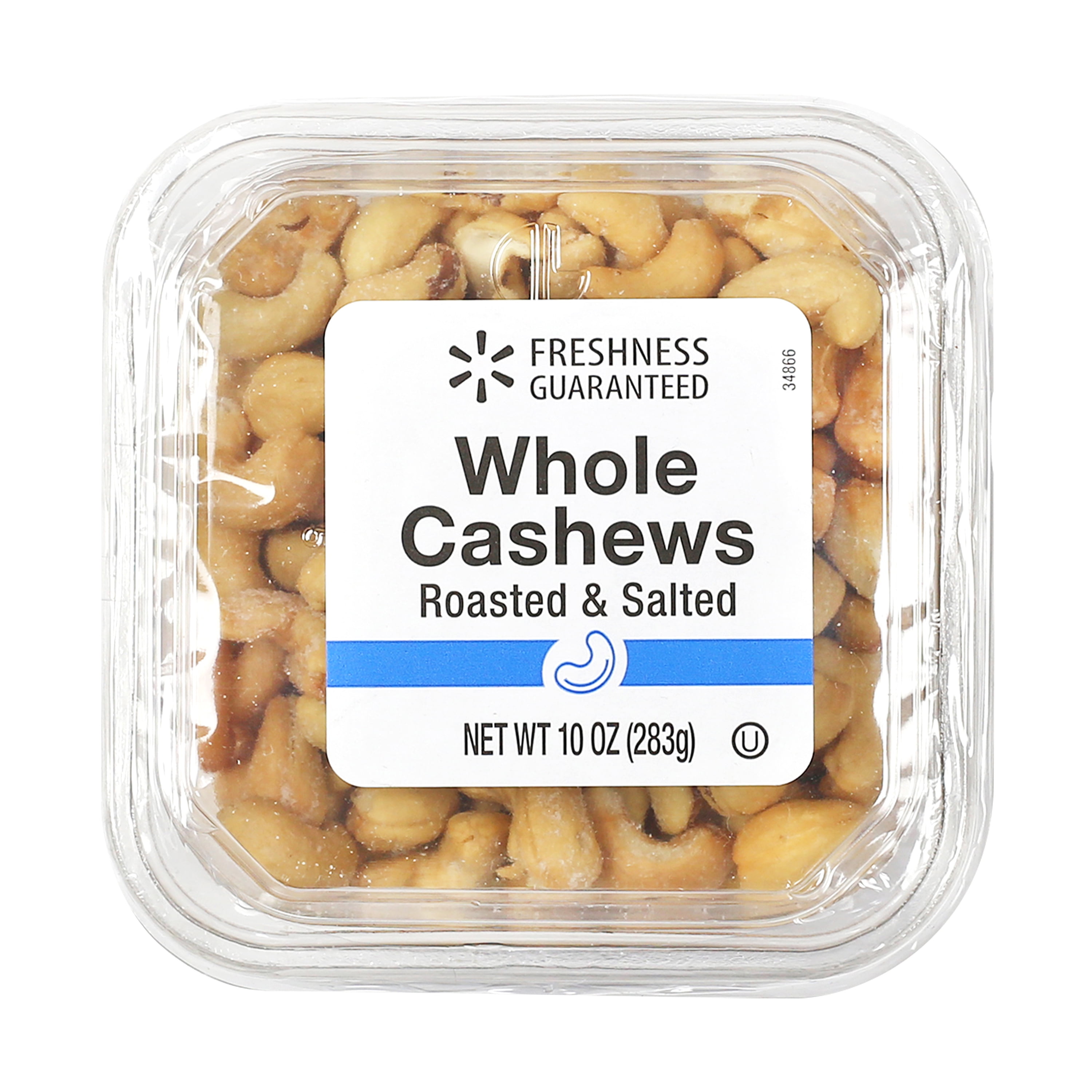 Freshness Guaranteed Roasted & Salted Whole Cashews, 10 oz