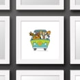 thumbnail image 4 of Gallery Pops Scooby-Doo - Mystery Machine Gang Wall Art, White Framed Version, 12" x 12", 4 of 5
