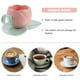 thumbnail image 4 of 1 Juego de Taza de Café con Platillo Taza de Café de Cerámica Diseño de Tulipán Taza de Té Taza de Leche, 4 of 5