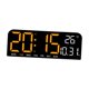thumbnail image 2 of Reloj digital grande LED con fecha, semana, temperatura, montaje en pared, temporizador enorme, Naranja, 2 of 9
