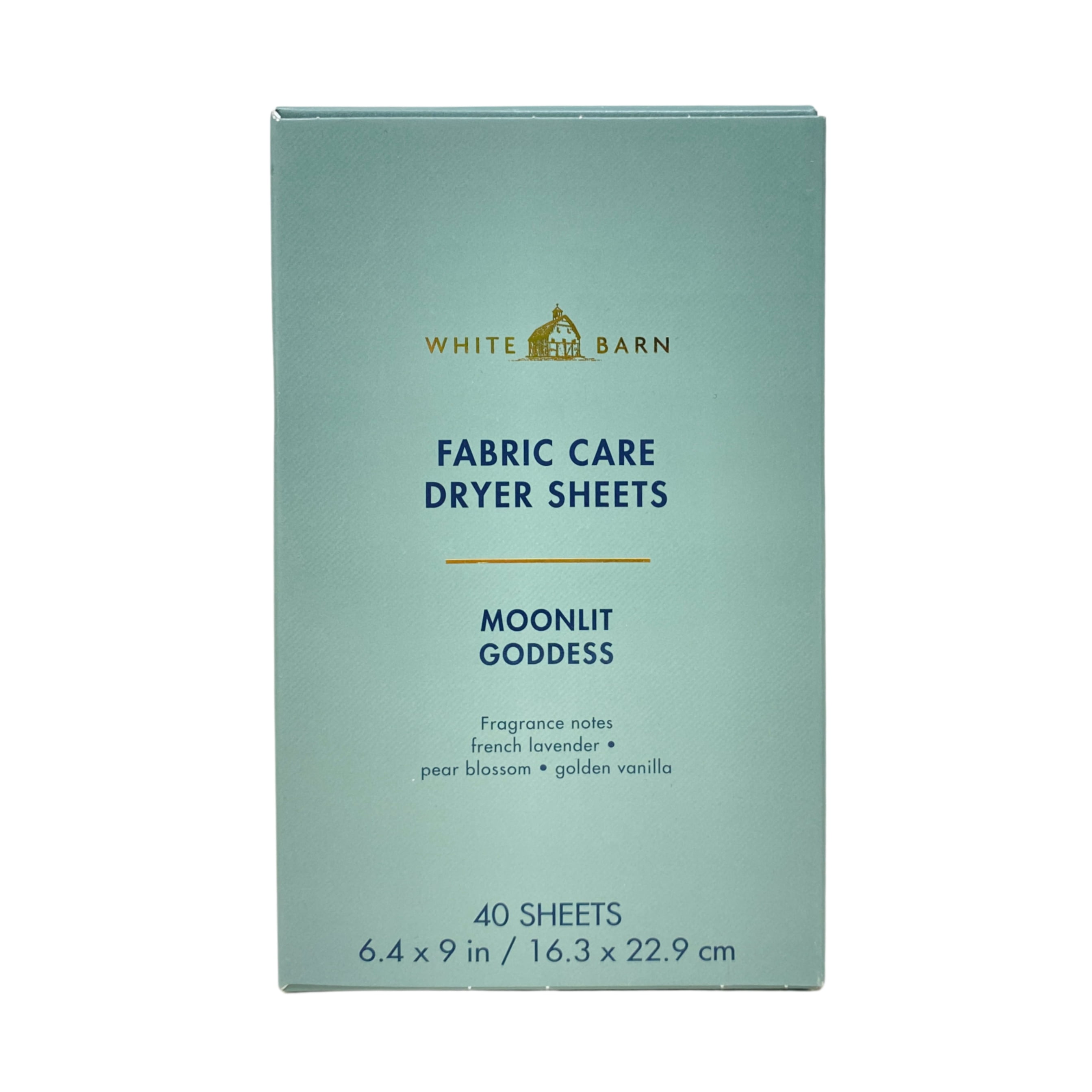 Bath & Body Works Moonlit Goddess Fabric Care Dryer Sheets - 2 Boxes (80 Sheets Total) - with a Natural Oats Mini Soap