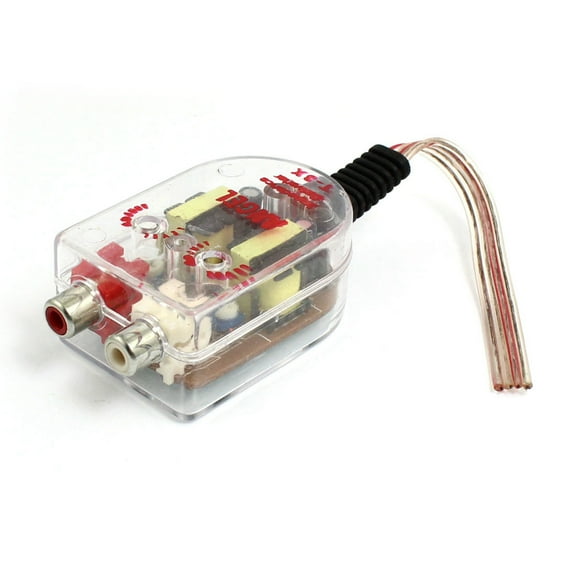 Unique Bargains Van Car Truck Audio High Low Impedance Converter Speaker to RCA Line