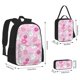 thumbnail image 2 of Disketp Sunflower Rabbit Mochila Estampada de Gran Capacidad con Lonchera y Estuche, Set de 3 Piezas para Estudiantes, 2 of 7