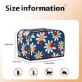 thumbnail image 5 of Honeii Daisies With Ladybugs Print 2 slice Toaster Cover, Two Slice Toaster Dust-proof Cover For Kitchen Small Appliance and Fingerprint Protection, 5 of 7