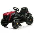 thumbnail image 2 of uhomepro Red 12 V Battery Powered Ride On Cars Electric Tractor with Trailer, Motorized Vehicles for Kids, Ride On Toys for Boys Girls, Christmas Gift/Birthday Gift, 2 of 10