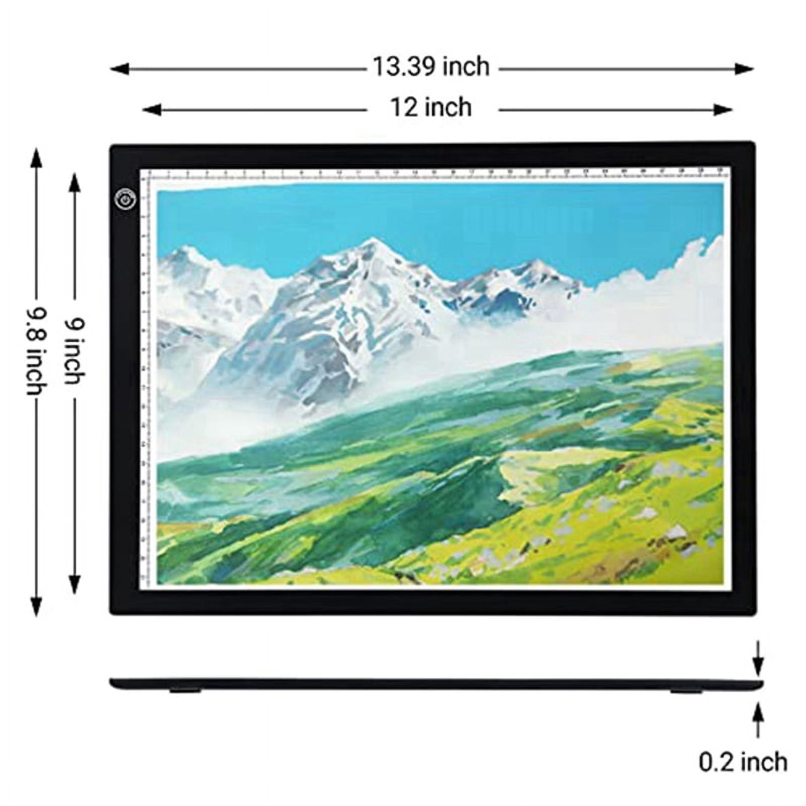 A4 LED Light Pad,USB Powered Drawing Board,Adjustable Brightness Tracing Box perfect for , Weeding Vinyl