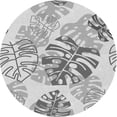 thumbnail image 1 of Ahgly Company Indoor Round Patterned Battleship Gray Area Rugs, 7' Round, 1 of 6