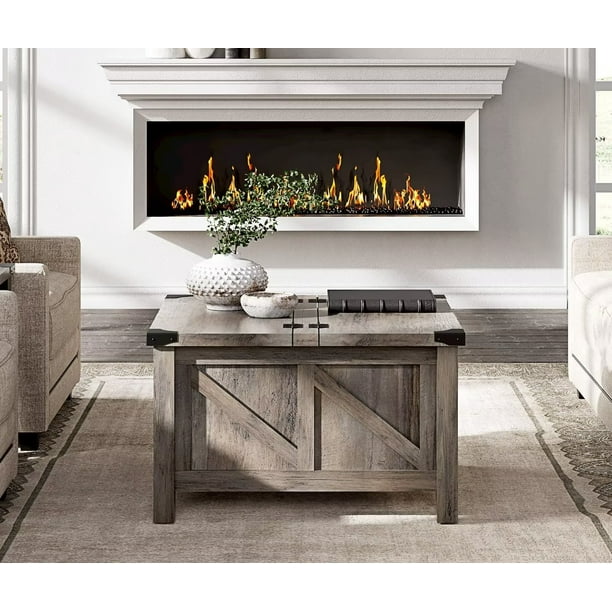 Modern farmhouse square coffee table deals