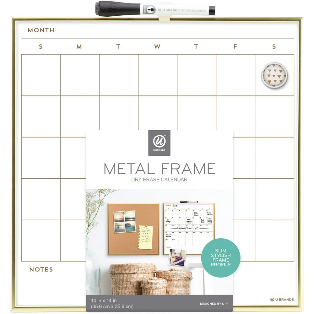 Gold Frame Calendar11"X14"