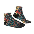 thumbnail image 3 of Bingfone Berries And Flowers Design Patterned Men'S Women'S Casual Cotton Socks, 3 of 9