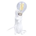 thumbnail image 1 of Animal Lamp, Lifelike Image Beautiful Practical Modern Resin Mouse Lamp  For Cafe For Home Decor For Office Gold,White, 1 of 8