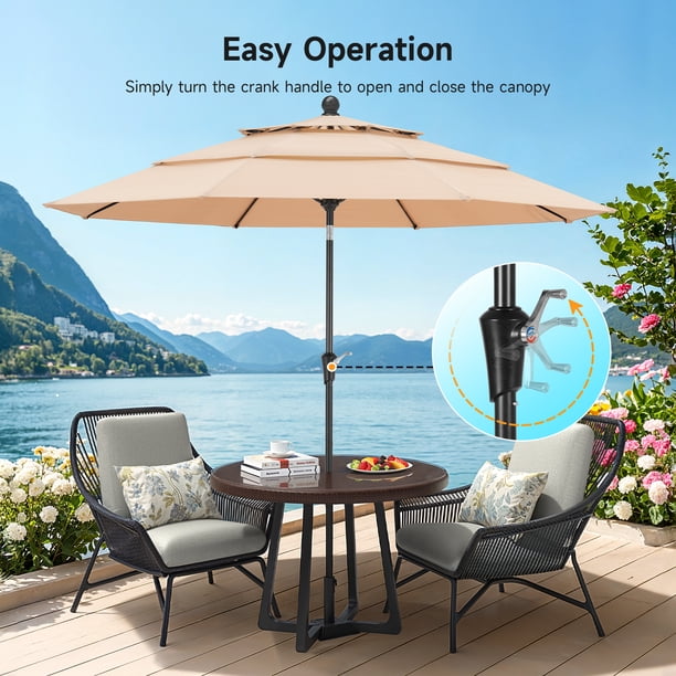 dayva patio umbrellas Business & Pleasure Co. The Club Umbrella stay cool on your patio in style! Sonkuki 10 ft. Round Outdoor